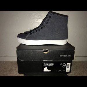 supra thunder low navy chambray